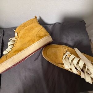 Men's Tan High-Top Sneakers